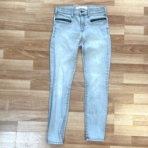 Graywash stretchy denim jeans size 26 regular